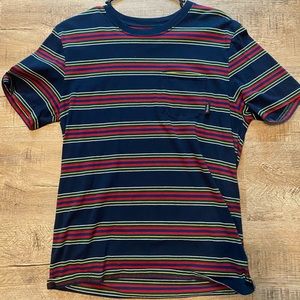 Brixton Men’s Medium Striped Pocket Tee
